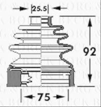 Borg & Beck BCB6117 - Fuelle, árbol de transmisión