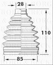 Borg & Beck BCB6119 - Fuelle, árbol de transmisión