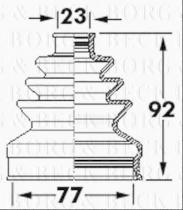 Borg & Beck BCB6123 - Fuelle, árbol de transmisión