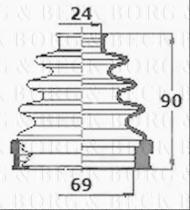 Borg & Beck BCB6132 - Fuelle, árbol de transmisión