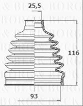 Borg & Beck BCB6135 - Fuelle, árbol de transmisión