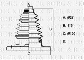 Borg & Beck BCB6137 - Fuelle, árbol de transmisión