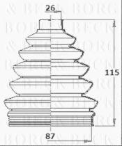 Borg & Beck BCB6138 - Fuelle, árbol de transmisión