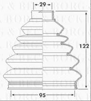 Borg & Beck BCB6139 - Fuelle, árbol de transmisión