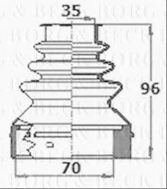 Borg & Beck BCB6141 - Fuelle, árbol de transmisión