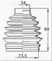 Borg & Beck BCB6143 - Fuelle, árbol de transmisión