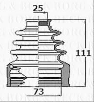 Borg & Beck BCB6147 - Fuelle, árbol de transmisión