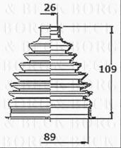 Borg & Beck BCB6150 - Fuelle, árbol de transmisión