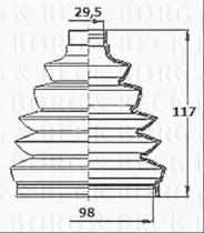 Borg & Beck BCB6152 - Fuelle, árbol de transmisión