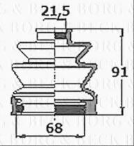 Borg & Beck BCB6153 - Fuelle, árbol de transmisión