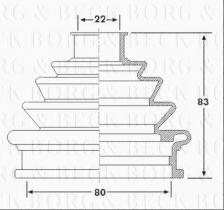 Borg & Beck BCB6175 - Fuelle, árbol de transmisión