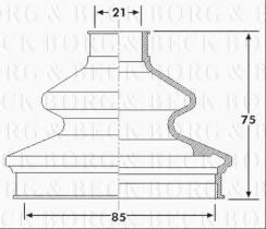 Borg & Beck BCB6176 - Fuelle, árbol de transmisión