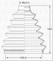 Borg & Beck BCB6181 - Fuelle, árbol de transmisión