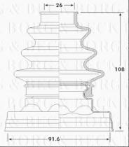 Borg & Beck BCB6182 - Fuelle, árbol de transmisión