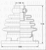 Borg & Beck BCB6184 - Fuelle, árbol de transmisión