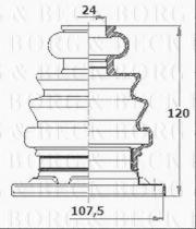 Borg & Beck BCB6185 - Fuelle, árbol de transmisión