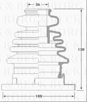 Borg & Beck BCB6186 - Fuelle, árbol de transmisión