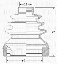 Borg & Beck BCB6187 - Fuelle, árbol de transmisión