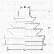 Borg & Beck BCB6188 - Fuelle, árbol de transmisión