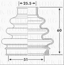 Borg & Beck BCB6189 - Fuelle, árbol de transmisión