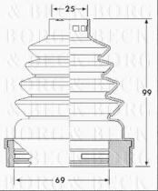 Borg & Beck BCB6190 - Fuelle, árbol de transmisión