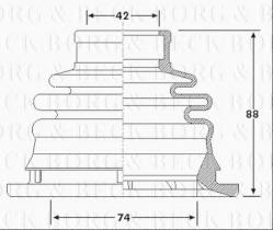 Borg & Beck BCB6197 - Fuelle, árbol de transmisión