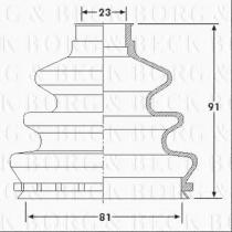 Borg & Beck BCB6200 - Fuelle, árbol de transmisión