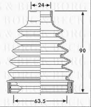 Borg & Beck BCB6201 - Fuelle, árbol de transmisión