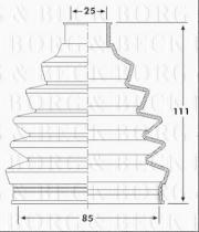 Borg & Beck BCB6205 - Fuelle, árbol de transmisión