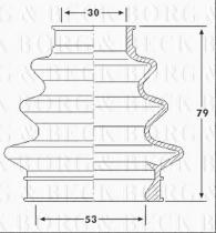 Borg & Beck BCB6208 - Fuelle, árbol de transmisión