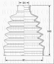 Borg & Beck BCB6210 - Fuelle, árbol de transmisión