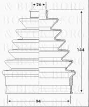 Borg & Beck BCB6212 - Fuelle, árbol de transmisión