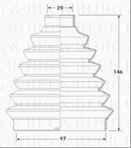 Borg & Beck BCB6213 - Fuelle, árbol de transmisión