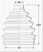 Borg & Beck BCB6215 - Fuelle, árbol de transmisión