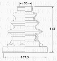 Borg & Beck BCB6218 - Fuelle, árbol de transmisión