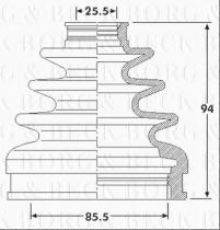 Borg & Beck BCB6219 - Fuelle, árbol de transmisión