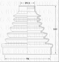 Borg & Beck BCB6220 - Fuelle, árbol de transmisión