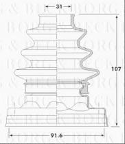 Borg & Beck BCB6221 - Fuelle, árbol de transmisión