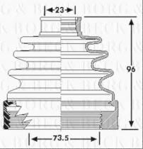 Borg & Beck BCB6222 - Fuelle, árbol de transmisión