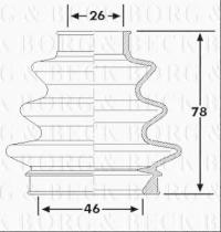 Borg & Beck BCB6226 - Fuelle, árbol de transmisión