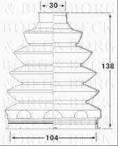 Borg & Beck BCB6228 - Fuelle, árbol de transmisión