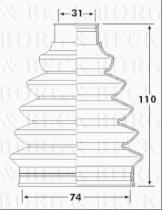 Borg & Beck BCB6232 - Fuelle, árbol de transmisión