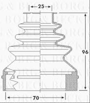 Borg & Beck BCB6237 - Fuelle, árbol de transmisión