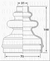 Borg & Beck BCB6241 - Fuelle, árbol de transmisión