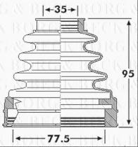 Borg & Beck BCB6243 - Fuelle, árbol de transmisión