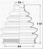 Borg & Beck BCB6249 - Fuelle, árbol de transmisión