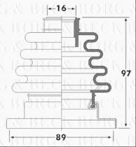 Borg & Beck BCB6252 - Fuelle, árbol de transmisión