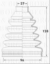 Borg & Beck BCB6255 - Fuelle, árbol de transmisión