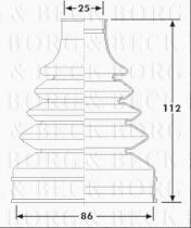 Borg & Beck BCB6256 - Fuelle, árbol de transmisión