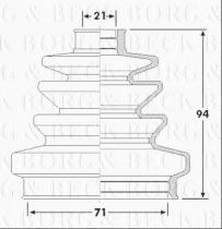 Borg & Beck BCB6257 - Fuelle, árbol de transmisión